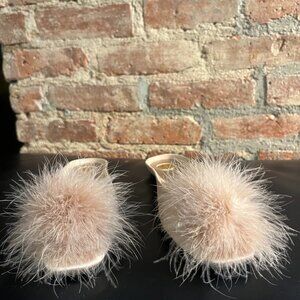 Saint Laurent - luxurious feathered mules